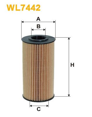 WIX FILTERS alyvos filtras WL7442